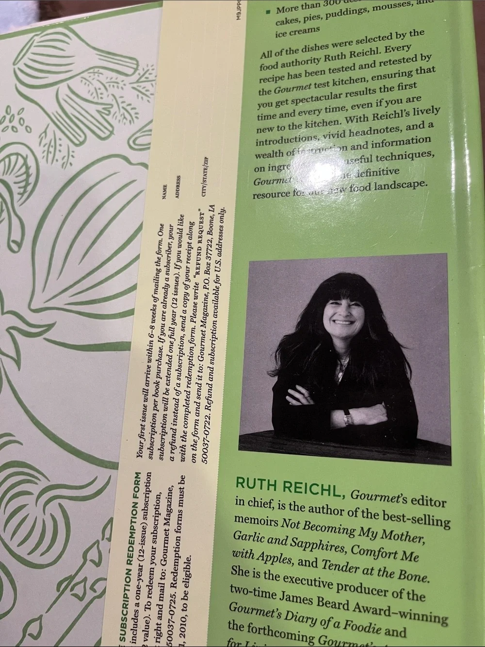 Gourmet Today Cookbook — Green Edition edited by Ruth Reichl